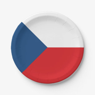 Vlag van Tsjechië Papieren Bordje