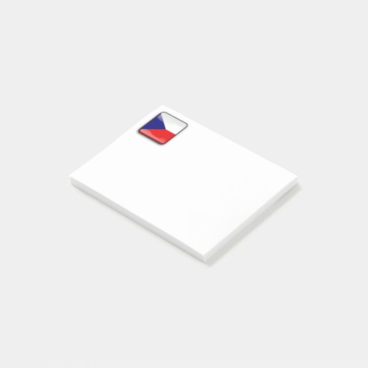 Vlag van Tsjechië Post-it® Notes (Schuin)