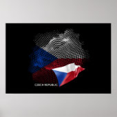 Vlag van Tsjechië Poster (Voorkant)