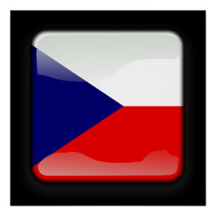 Vlag van Tsjechië Poster