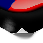 Vlag van Tsjechië Poster (Hoek)