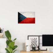 Vlag van Tsjechië Poster (Thuiskantoor)