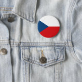 Vlag van Tsjechië Ronde Button 5,7 Cm (In situ)