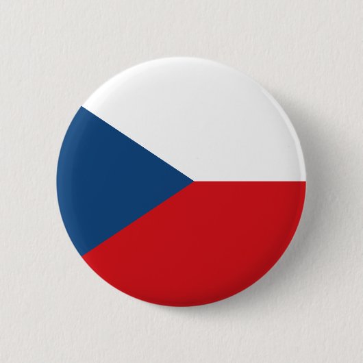 Vlag van Tsjechië Ronde Button 5,7 Cm (Voorkant)