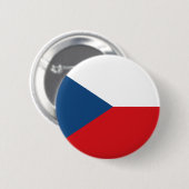 Vlag van Tsjechië Ronde Button 5,7 Cm (Voorkant /achterkant)