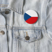Vlag van Tsjechië Ronde Button 5,7 Cm (In situ)