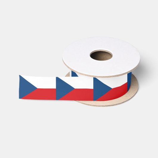 Vlag van Tsjechië Satijnen Lint (Spoel)