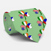 Vlag van Tsjechië Shamrock Stropdas (Opgerold)