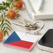 Vlag van Tsjechië Sleutelhanger (Voorkant Rechts)