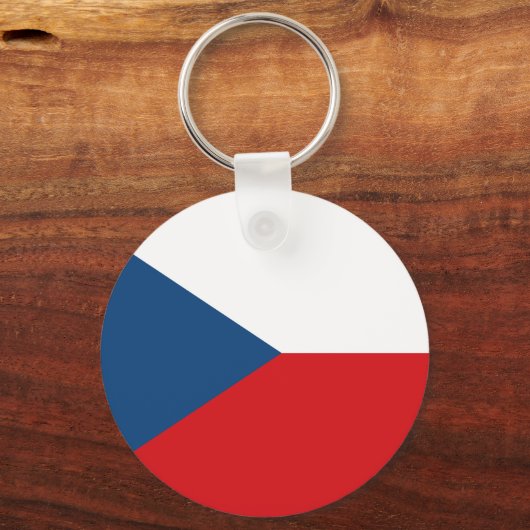 Vlag van Tsjechië Sleutelhanger (Voorkant)