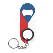 Vlag van Tsjechië Sleutelhanger Flessenopener (Voorkant)