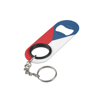 Vlag van Tsjechië Sleutelhanger Flessenopener