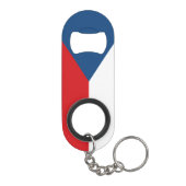 Vlag van Tsjechië Sleutelhanger Flessenopener (Achterkant)