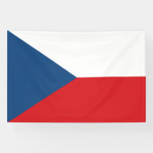 Vlag van Tsjechië Spandoek (Horizontaal)