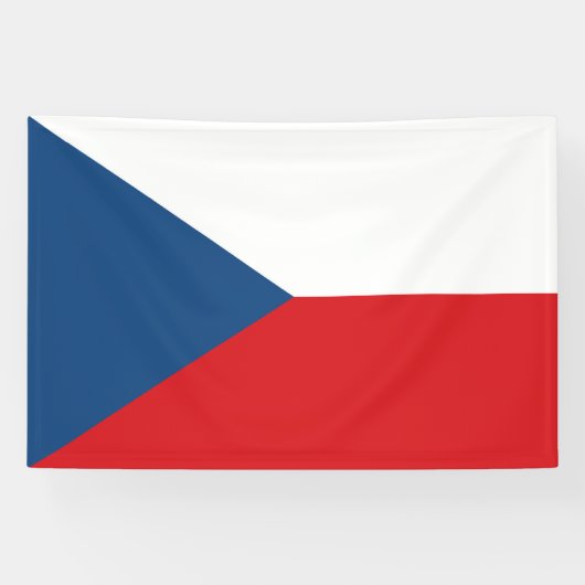 Vlag van Tsjechië Spandoek (Horizontaal)