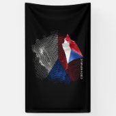 Vlag van Tsjechië Spandoek (Verticaal)