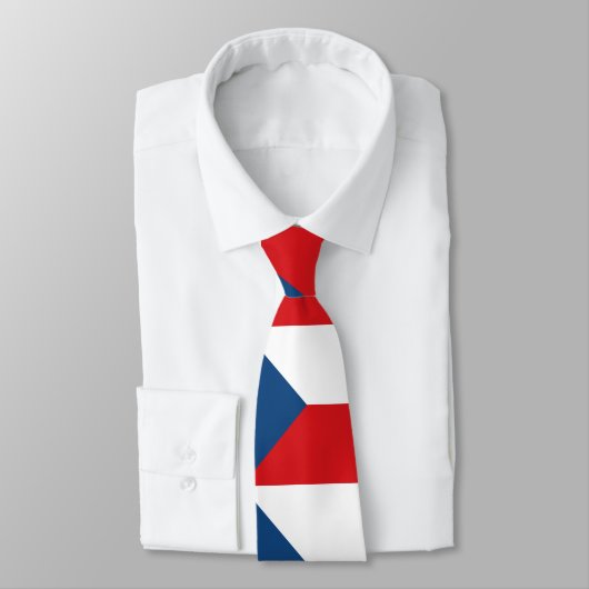 Vlag van Tsjechië Stropdas (Gebonden)