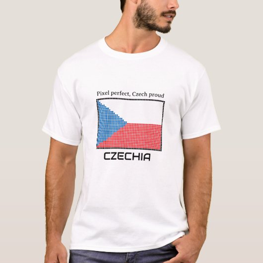 Vlag van Tsjechië T-shirt (Voorkant)