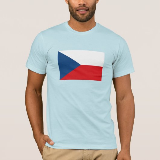 Vlag van Tsjechië T-shirt (Voorkant)