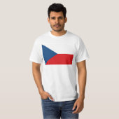 Vlag van Tsjechië T-shirt (Voorkant volledig)
