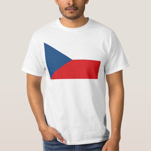 Vlag van Tsjechië T-shirt (Voorkant)
