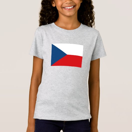 Vlag van Tsjechië T-shirt (Voorkant)