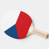 Vlag van Tsjechië Tafeltennisbatje (Zijkant)