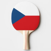 Vlag van Tsjechië Tafeltennisbatje (Achterkant)