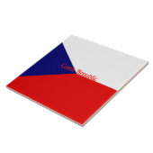 Vlag van Tsjechië  Tegeltje (Zijkant)