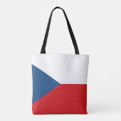 Vlag van Tsjechië Tote Bag (Achterkant)