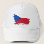 Vlag van Tsjechië Trucker Pet (Voorkant)