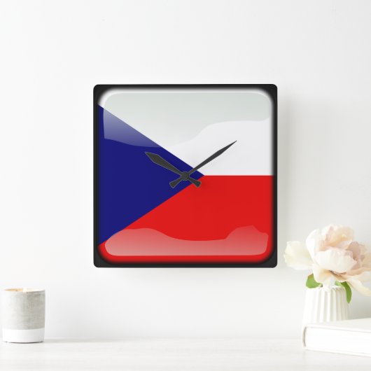 Vlag van Tsjechië Vierkante Klok (Huis)