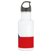 Vlag van Tsjechië Waterfles (Voorkant)