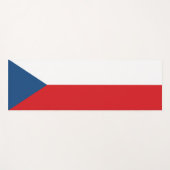 Vlag van Tsjechië Yogamat (Voorkant (horizontaal))
