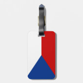 Vlag van Tsjechische Republiek Bagagelabel (Achterkant verticaal)