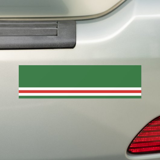 Vlag van Tsjetsjenië Bumpersticker (Op auto)