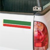 Vlag van Tsjetsjenië Bumpersticker (Op Truck)
