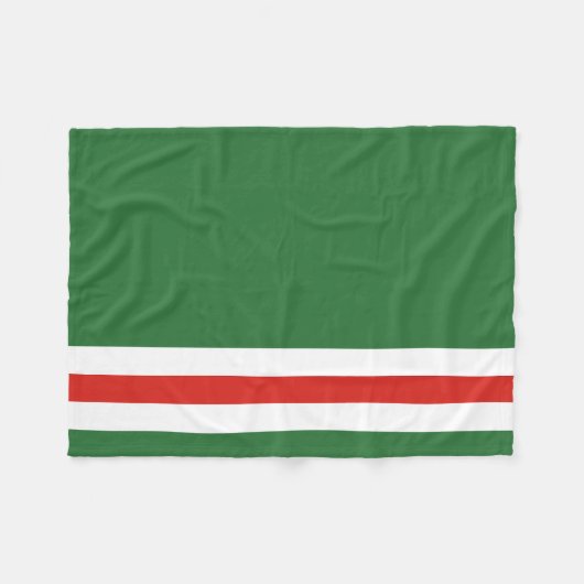 Vlag van Tsjetsjenië Fleece Deken (Voorkant (Horizontaal))