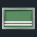 Vlag van Tsjetsjenië Gesp<br><div class="desc">Patriottische vlag van de Tsjetsjeense Republiek Ichkeria.</div>