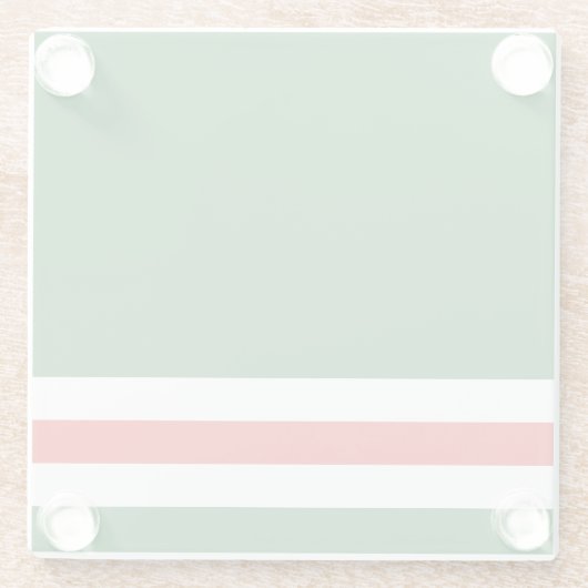 Vlag van Tsjetsjenië Glazen Onderzetter (Achterkant)