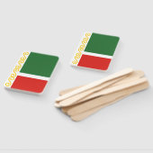 Vlag van Tsjetsjenië Handwaaier (Niet-gemonteerd)