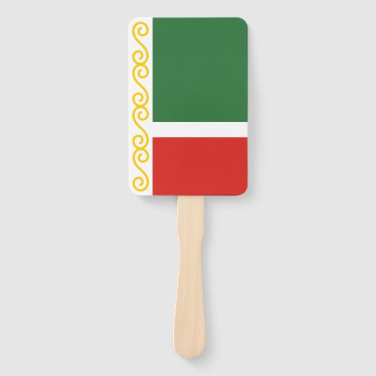 Vlag van Tsjetsjenië Handwaaier (Voorkant)