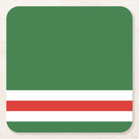 Vlag van Tsjetsjenië Kartonnen Onderzetters (Voorkant)