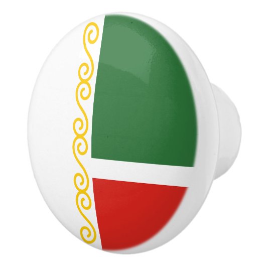 Vlag van Tsjetsjenië Keramische Knop (Rechts)