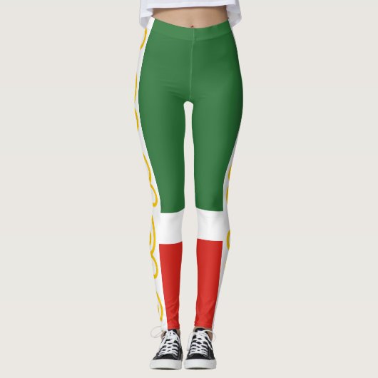 Vlag van Tsjetsjenië Leggings (Voorkant)