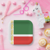 Vlag van Tsjetsjenië Papieren Bordje (Feest)