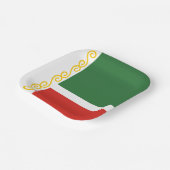 Vlag van Tsjetsjenië Papieren Bordje (Gebogen)