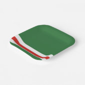 Vlag van Tsjetsjenië Papieren Bordje (Gebogen)