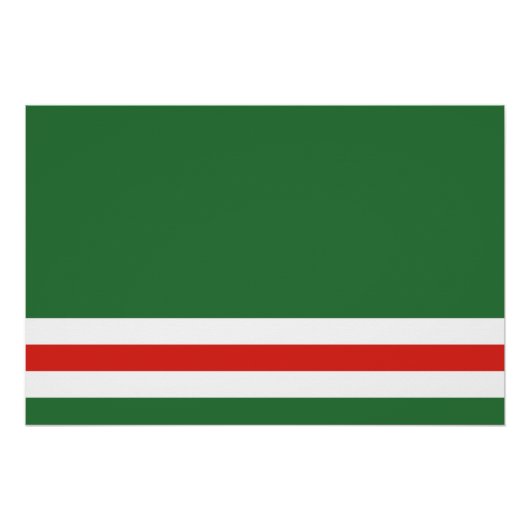 Vlag van Tsjetsjenië Perfect Poster (Voorkant)