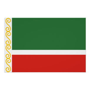 Vlag van Tsjetsjenië Perfect Poster